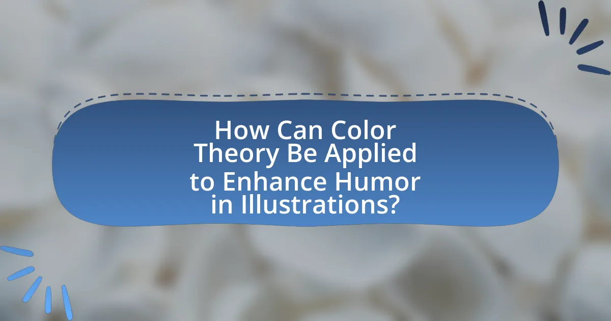 How Can Color Theory Be Applied to Enhance Humor in Illustrations?