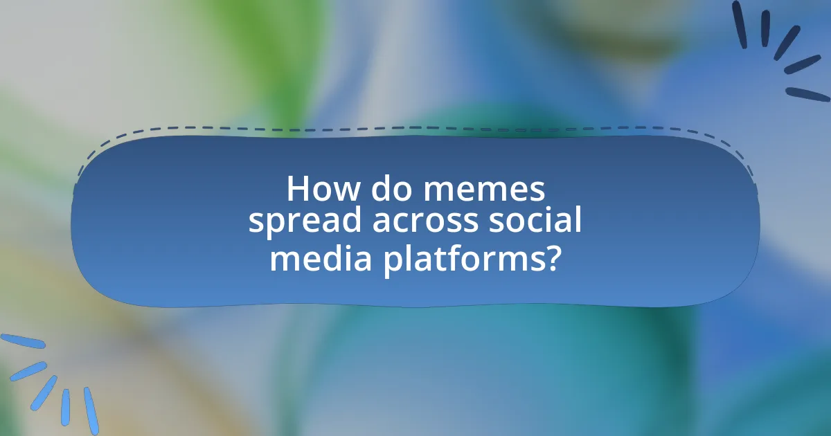 How do memes spread across social media platforms?