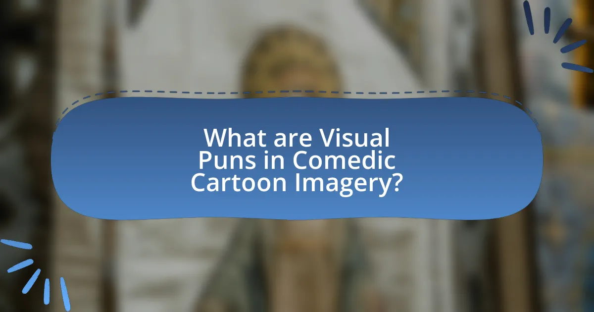 What are Visual Puns in Comedic Cartoon Imagery?