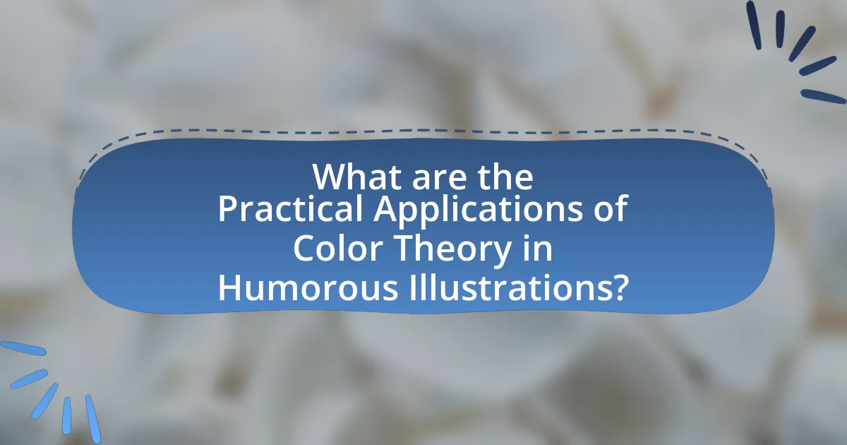 What are the Practical Applications of Color Theory in Humorous Illustrations?
